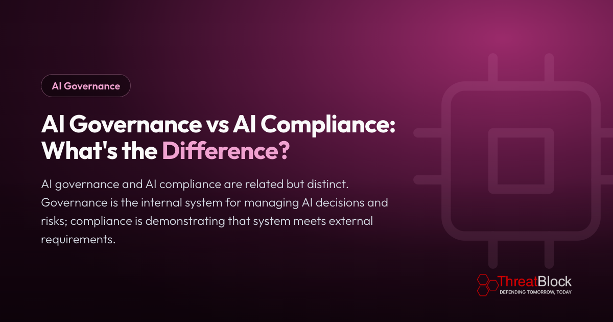 AI Governance vs AI Compliance: What's the Difference?