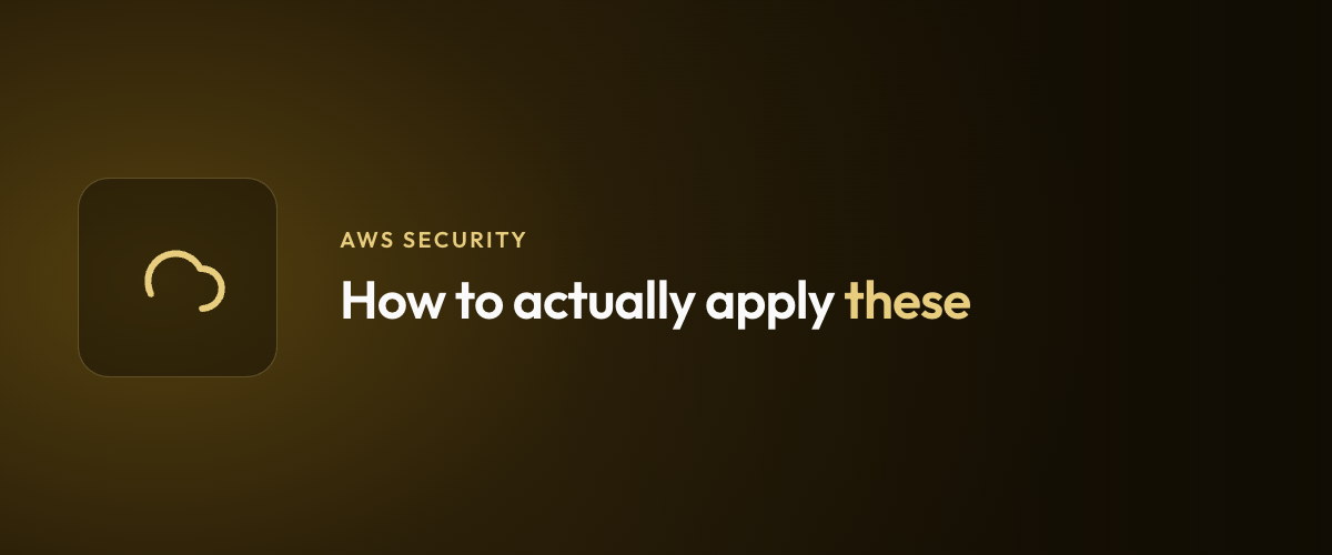 How to actually apply these