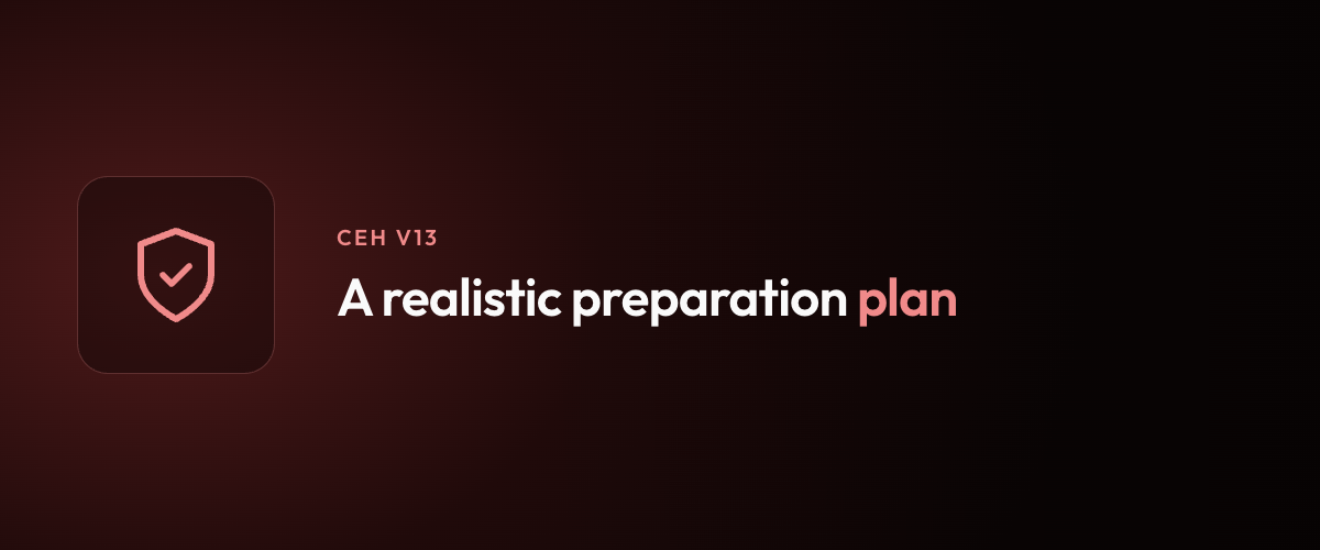 A realistic preparation plan