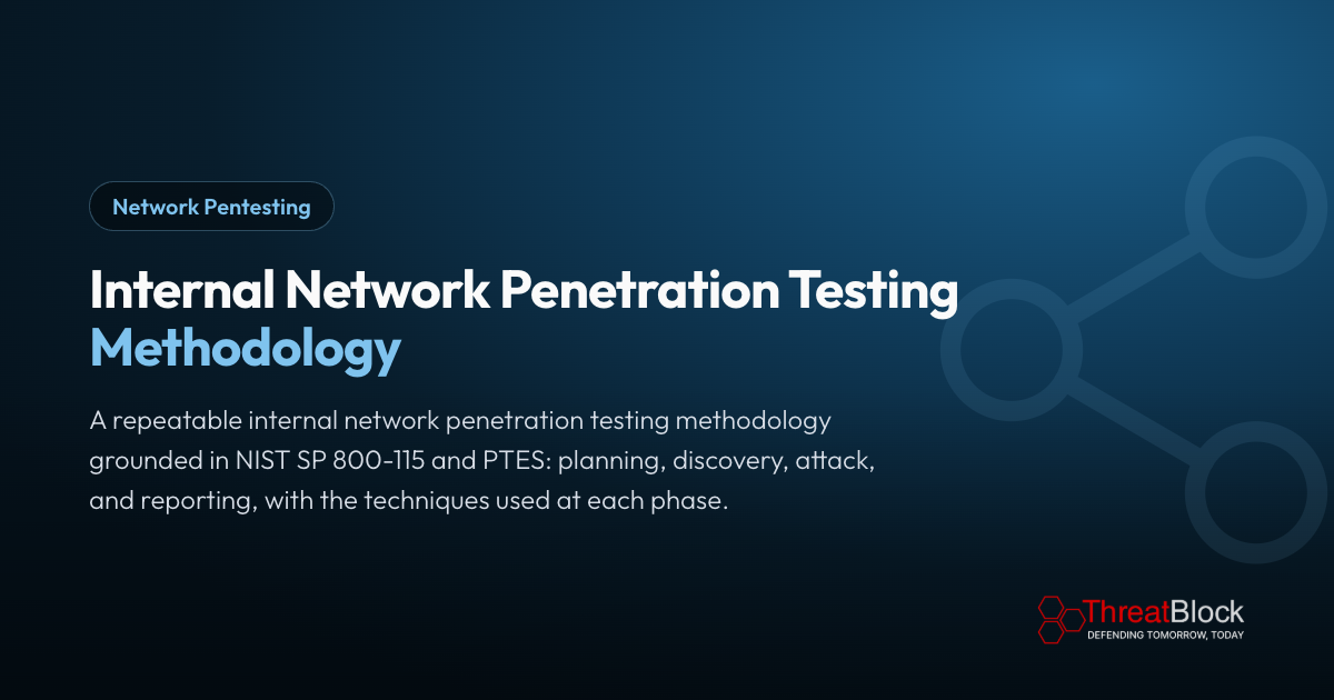 Internal Network Penetration Testing Methodology