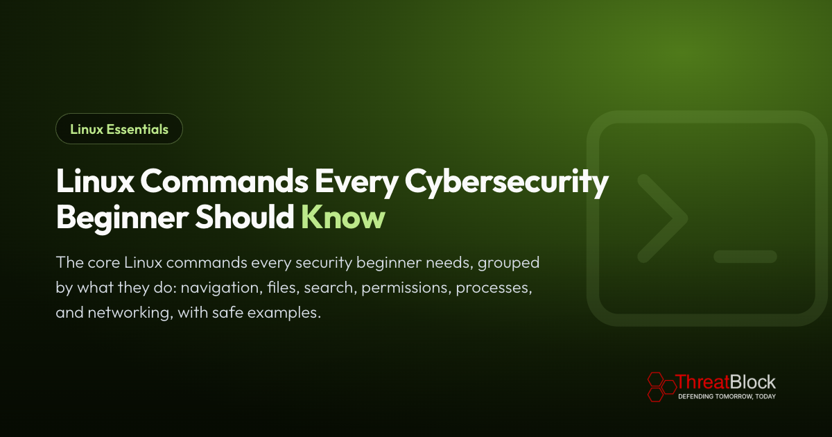 Linux Commands Every Cybersecurity Beginner Should Know