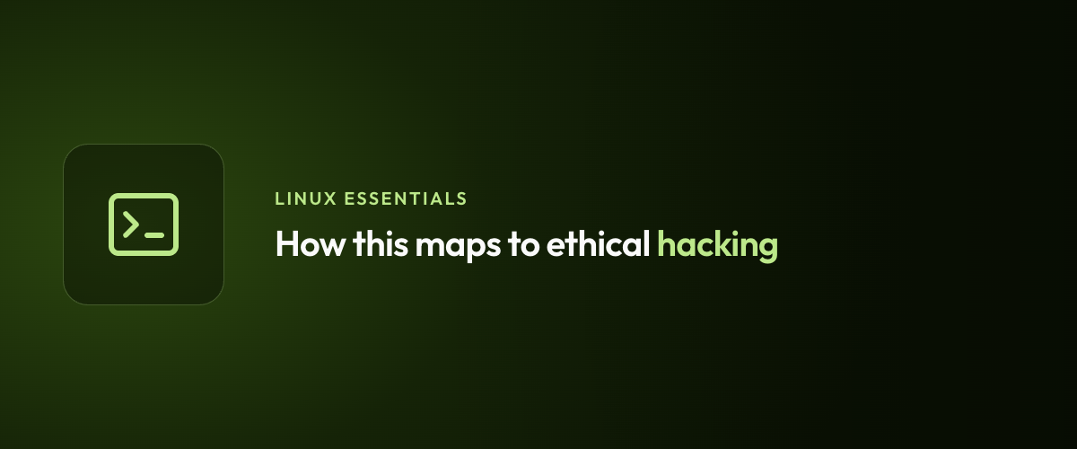 How this maps to ethical hacking