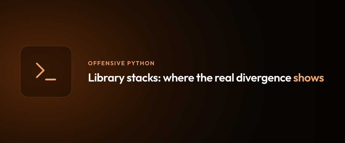 Library stacks: where the real divergence shows