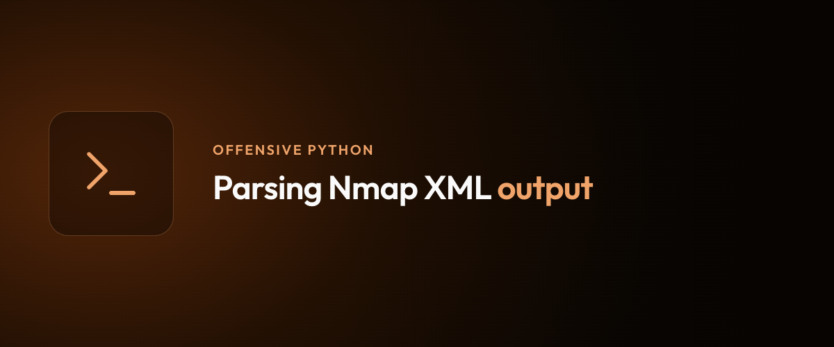 Parsing Nmap XML output