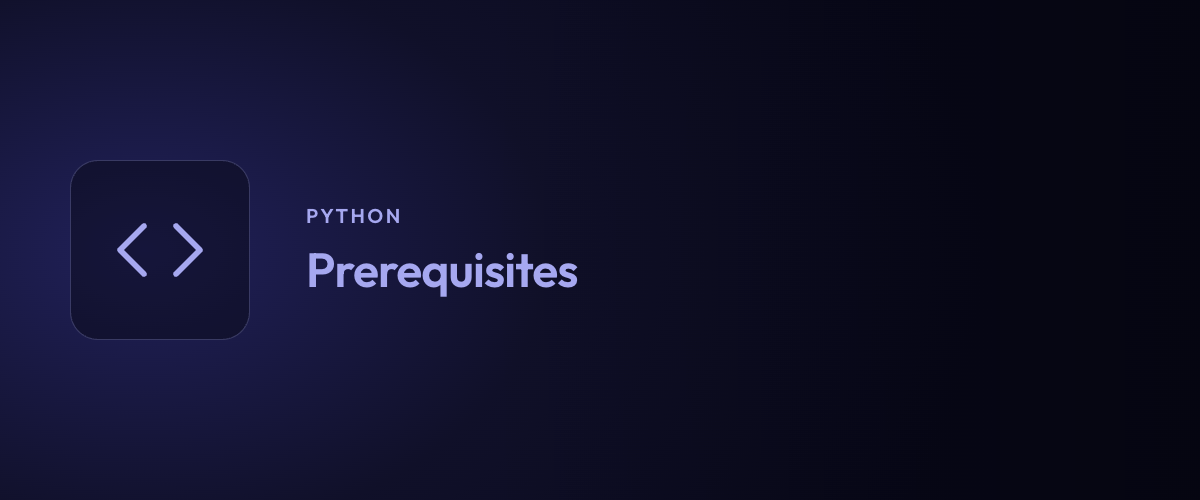 Prerequisites