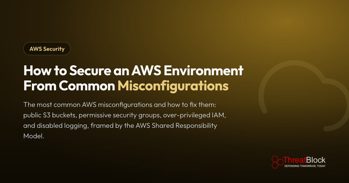 How to Secure an AWS Environment From Common Misconfigurations