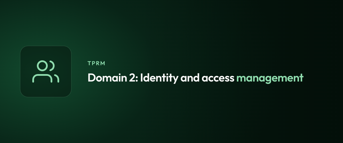 Domain 2: Identity and access management