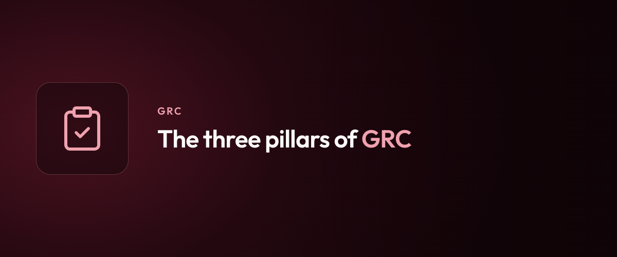 The three pillars of GRC